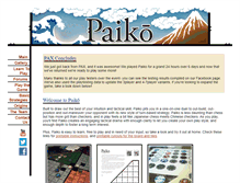 Tablet Screenshot of paikogame.com